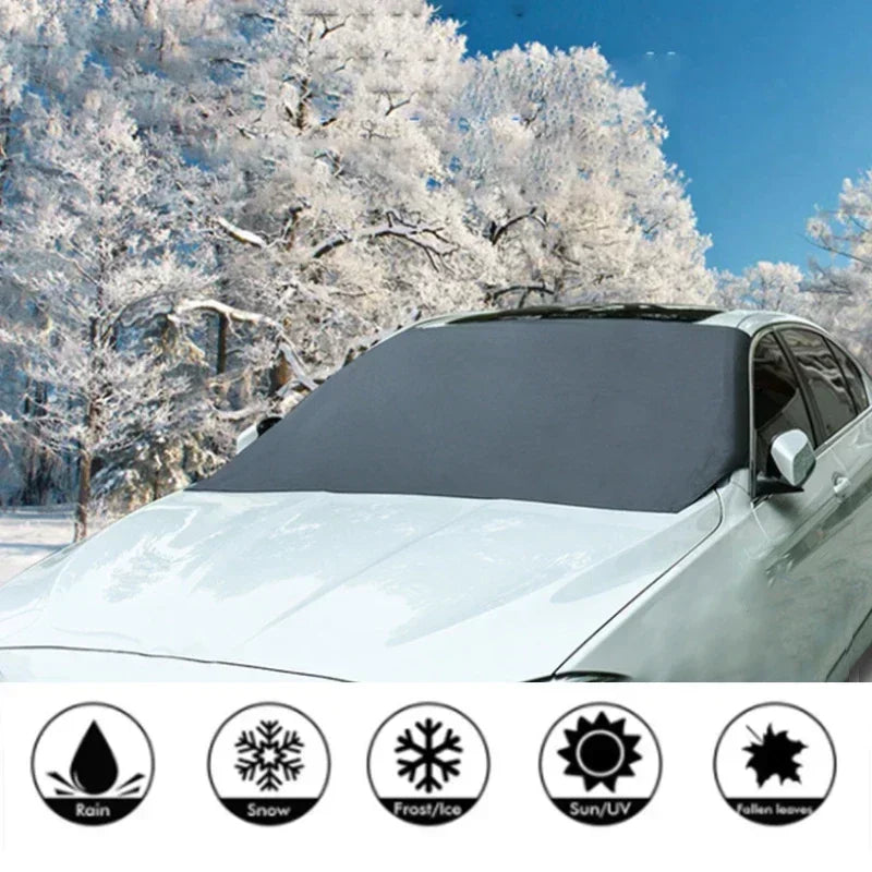 Windshield Snow and Ice Cover with Magnets| Anti Theft Flaps