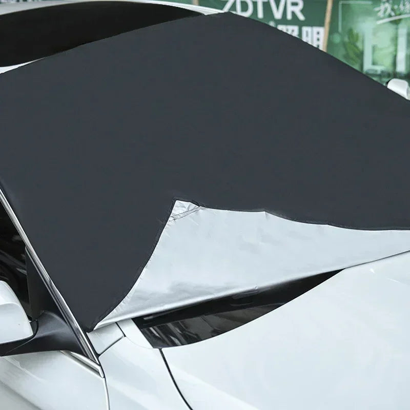 Windshield Snow and Ice Cover with Magnets| Anti Theft Flaps