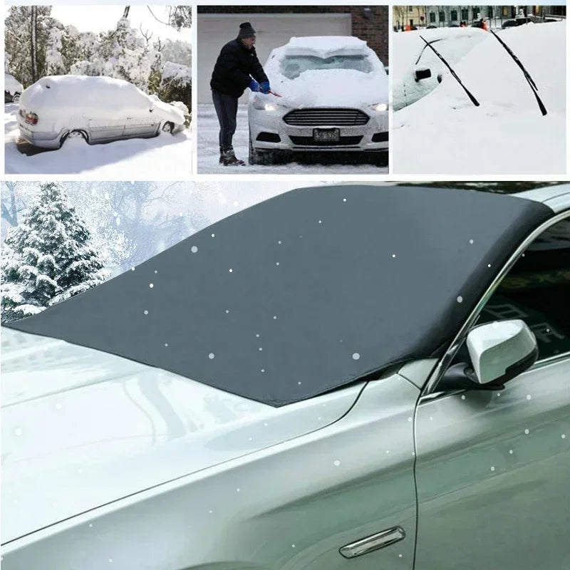 Windshield Snow and Ice Cover with Magnets| Anti Theft Flaps