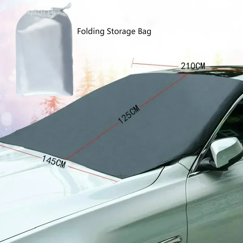 Windshield Snow and Ice Cover with Magnets| Anti Theft Flaps